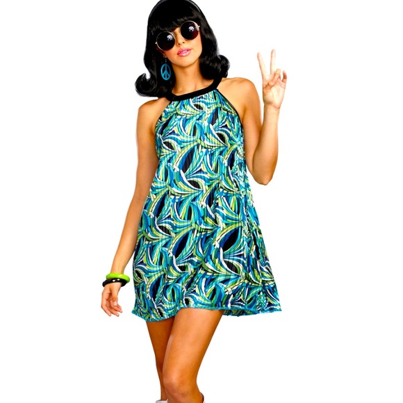 DREAMGIRL THE BEAT GOES ON 60s COSTUME WOMEN COLOR MULTI SIZE M - Picture 1 of 5